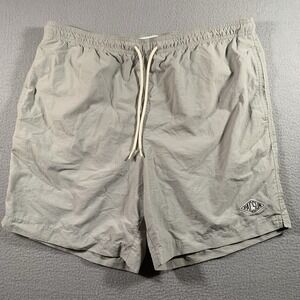 Pacsum Swim Trunks Large Gray Drawstring Elastic Waist